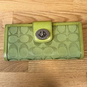 Coach signature wallet